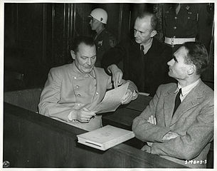 Hermann Göring, Karl Dönitz and Rudolf Hess