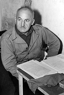 Photo of Julius Streicher at the trial